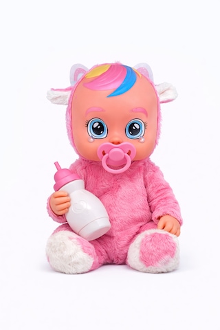 Ağlayan Ve Konuşan Et Bebek 20 Cm Su İçen Bebek Oyuncağı 3+ Yaş Pembe