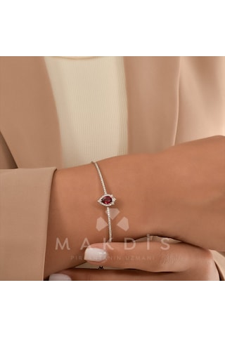 1.35 Karat Yakut Pırlanta Bileklik - Hrd Sertifikalı