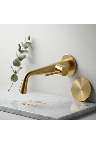 Fg-a4502 Mat Altın Ankastre Lavabo Bataryası