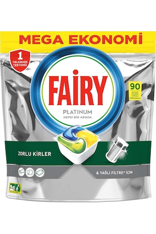 Fairy Platinum Limon Kokulu Bulaşık Makinesi Deterjanı 90 Tablet
