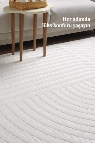 Özel Tasarım Krem Sisal Halı Kolay Temizlenebilir, Kaymaz Tabanlı Şık Oturma Odası Ve Salon Halısı Cream