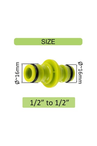 5'li Paket 1/2' Adaptör - Hızlı Bahçe Hortumu Adaptörü - Plastik/abs Diğer
