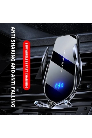 Tysm Joyjadehub Araç Telefonu Tutucu 15w Kablosuz Hızlı Şarj Cihazı 1pc 1pc