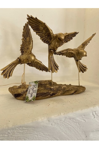 Kırlangıç Ebabil Kuşları Biblo Gold