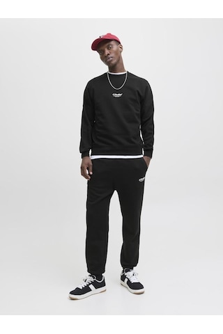 Jack & Jones Jjesoho Sweat Crew Neck Noos Bisiklet Yaka Basic Erkek Sweatshirt, Rahat Günlük Model Çok Renkli