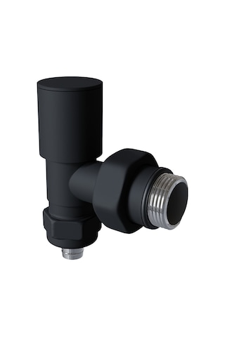 EDP 1/2"Mat Siyah PEXB Köşe Radyatör / havlupan Vanası