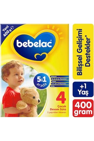 Bebelac 4 Çocuk Devam Sütü 1 Yaş+ 400 G