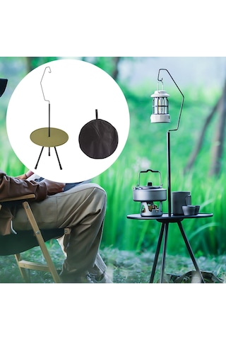 Homyl Bahçe Piknik Partisi Için Kamp Masası Standlı-yeşil Standlı Yeşil