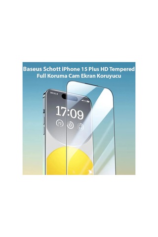 Schott Apple Uyumlu iPhone 15 Plus Hd Tempered Full Koruma Cam Ekran Koruyucu- 5775 - Hs08377198-4146 Şeffaf 2 Şeffaf 2