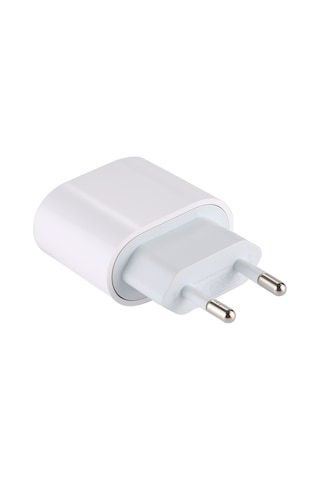20w Tip-c / Usb-c Pd Hızlı Şarj Güç Adaptörü, Ab Fişi Beyaz Beyaz