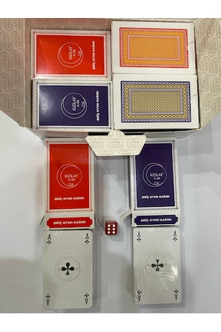 Kızılay A/30 İskambil Poker Briç Pişti Oyun Kağıdı 12 Ad
