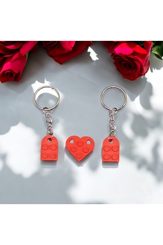 Lego Kalp Anahtarlık 2li