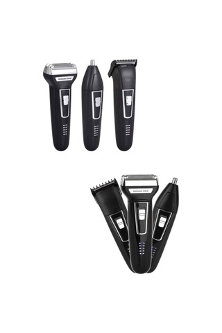 Tıraş Makinesi 3 Başlıklı T Başlıklı Hassas Ciltlere Özel Saç Sakal Vücut Kulak Ve Burun