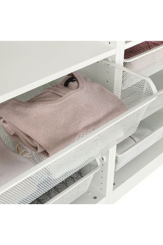 Ikea Komplement Tel Sepet, Beyaz, 100x35 Cm