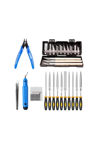 Fosenze 3d Baskı Modeli Temizleme Ve Düzenleme Aracı Seti: Hassas Bıçaklar, Fileler, Çekici, Kabloluk Ve Scraper İçeren Tam Zırh