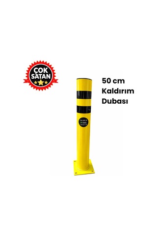 Metal Delinatör 50 Cm - Kulaksız Sarı-siyah Metal Duba