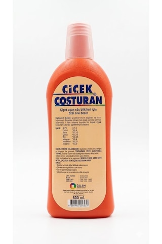 Çiçek Coşturan Çiçek Açan Süs Bitkileri İçin Özel Sıvı Bitki Besini 600 Ml 500+100 Ml Hediyeli 0,250
