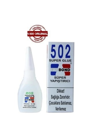 Evobond 502 Super Glue Süper Yapıştırıcı 20gr