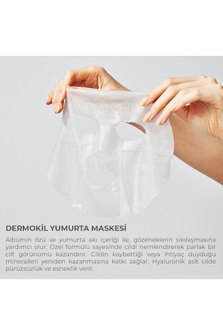Dermokil Yumurta Kağıt Yüz Maskesi Aknejenik Ve Yağlı Ciltler İçin 20 G X 5 Adet
