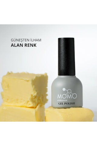 Momo Professional Limited Edition Butter Yellow French Cover Rubber Base Coat 10 Ml
