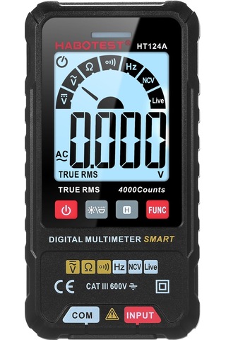 Habotest Ht124a 4000 Sayım Akıllı Dijital Multimetre