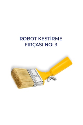 Robot Kestirme Fırçası No:3 Profesyonel Boya Fırçası Hassas Kenar Boyama İçin