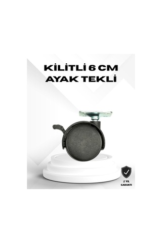 8753tknd Kilitli 6 Cm Masa Ayağı Tekli Döner Tekerlek 893hmng Çok Renkli Çok Renkli