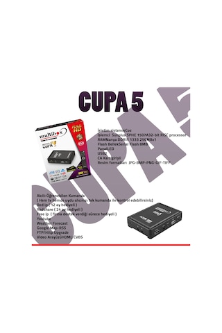 Multibox Cupa 2024 Uydu/ethernet/wifi/hdmı Uydu Alıcı