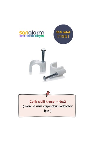 Oltra - Kroşe Çelik Çivili No:2 100'lü Kutu