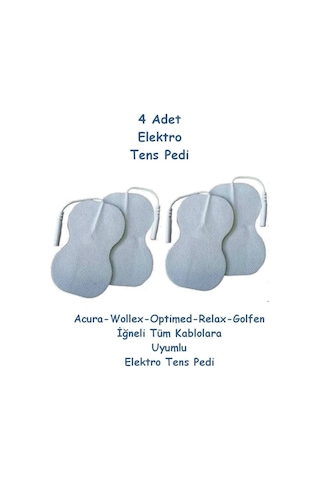 4 Adet Tens Pedi Acura Relax Nordmende Tüm Cihazlarla Uyumlu