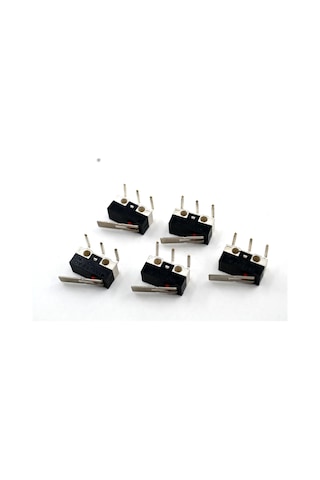 5 Adet Mini Micro Switch Paletli Kw10 Z1p 90 Derece Yan L Pin
