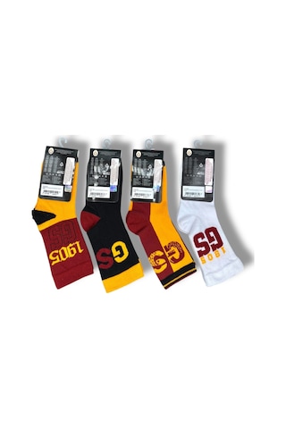 Lisanslı Çocuk 4 Çift Soket Galatasaray-fenerbahçe Çorap 1905 KARIŞIK