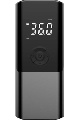 Fortunelane Siyah Akıllı Pompa - Otomatik Kesme, Led Işık, Usb Powerbank, 5 Modlu, 150psı, Araçlı