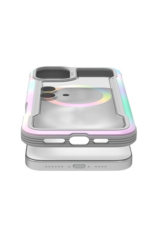 Apple Uyumlu iPhone 16 Pro Kılıf Magsafe Airbagli Raptic Shield 2.0 Serisi Şeffaf Arka Yüzey Kapak Beyaz