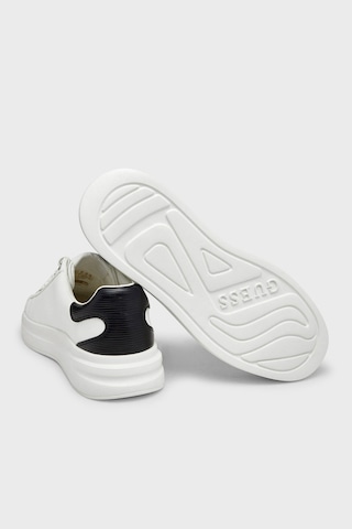Guess Elba Deri Logolu Sneaker Ayakkabı Fmtel4lea12 Erkek Ayakkabı Fmtel4 Lea12 Whıte Beyaz