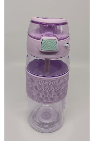 Shotay St-7202 600ml Tritan Mor Şeffaf Matara Taşıma Aparatlı Mor