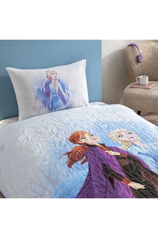 Taç Lisanslı Disney Frozen Sisters Tek Kişilik Pamuk Complete Set 000000001000049928 Çok Renkli