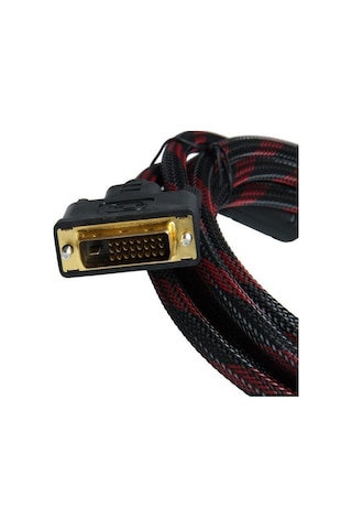 Ancheyn Dvi To Dvi Monitör Ekran Kablosu 3 Metre Ara Bağlantı Dvi-d 24+1 Örgü Kablo 4632