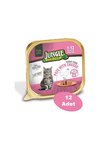 100 Gr Püre Kedi Maması Yavru Sütlü & Tavuklu - 12'li