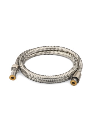 96 İnç 8 Ft Paslanmaz Çelik Duş Hortumu, Ekstra Uzun Ve Esnek/antitwist/pirinç Konektör/spot Direnç Fırçalanmış Nikel Kaplama Nikel