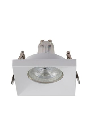 Jh721 B Beyaz Gu10 Duylu Sabit Kare Spot