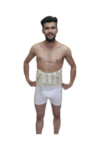 Saçakli Örme Yün Dolama Kuşak Bel si Bel Fıtığı