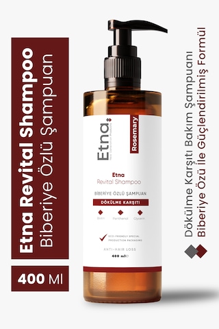 Etna Pharma Revital Biberiye Özlü Şampuan 400 Ml Saç Dökülme Karşıtı & Yenileyici & Saç Dibi Onarıcı Tüm Saç Tipleri Etna Pharma Revital Biberiye Özlü Şampuan 400 Ml Saç Dökülme Karşıtı & Yenileyici & Saç Dibi Onarıcı Tüm Saç Tipleri