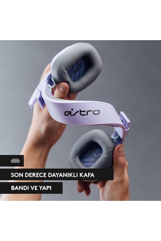 Logitech Astro A10 Kablolu Bilgisayar Için Oyuncu Kulaklığı, Lila
