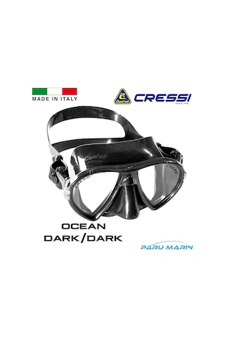 Parumarin Cressi Ocean Dark/Dark Dalış Ve Yüzme Maskesi