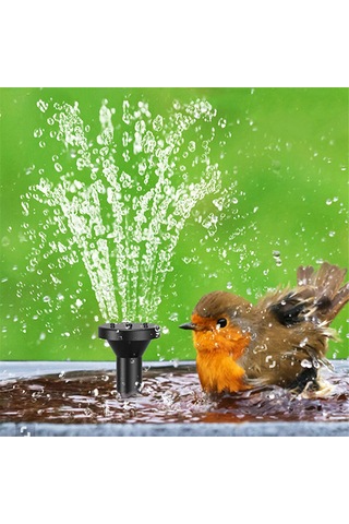 Singree Güneş Enerjili Bahçe Çeşmesi - 380l/saat Akış, 6 Nozul Seti, 5.5w Güneş Panelli, Taşınabilir