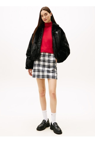 Tommy Hilfiger Tjw Suni Kürk Kadın Siyah Ceket Dw0dw21669bds Siyah