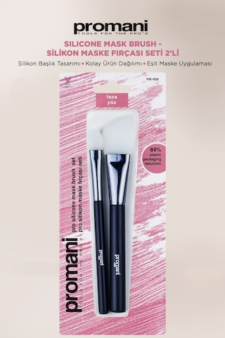Promani Pro Silikon Maske Fırçası Seti 2'li