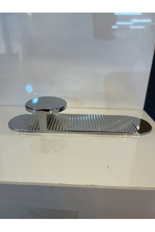 Flow Alfa Metal Kulp 32mm Krom Dolap Kapak Tv Ünite Modern Çekmece Mobilya Komidin Konsol Gümüş