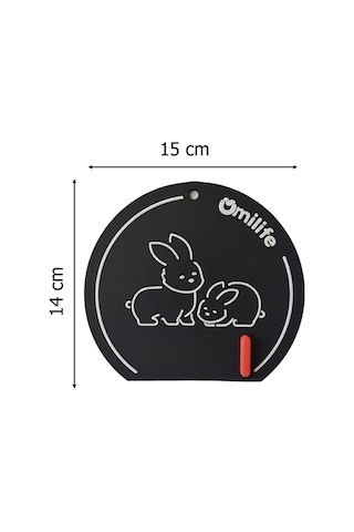 Siyah Gider Koku Önleyici Silikon Sızdırmaz Ped Banyo Mutfak Lavabo Koruyucu 15x14 Cm